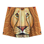 Leo Pixel Print Mesh Shorts