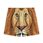 Leo Pixel Print Mesh Shorts