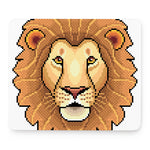 Leo Pixel Print Mouse Pad