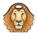 Leo Pixel Print Neoprene Lunch Bag