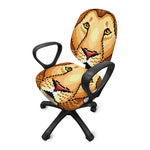 Leo Pixel Print Office Chair Cover