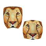 Leo Pixel Print Office Chair Cover