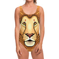Leo Pixel Print One Piece Swimsuit