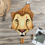 Leo Pixel Print One Shoulder Bodysuit