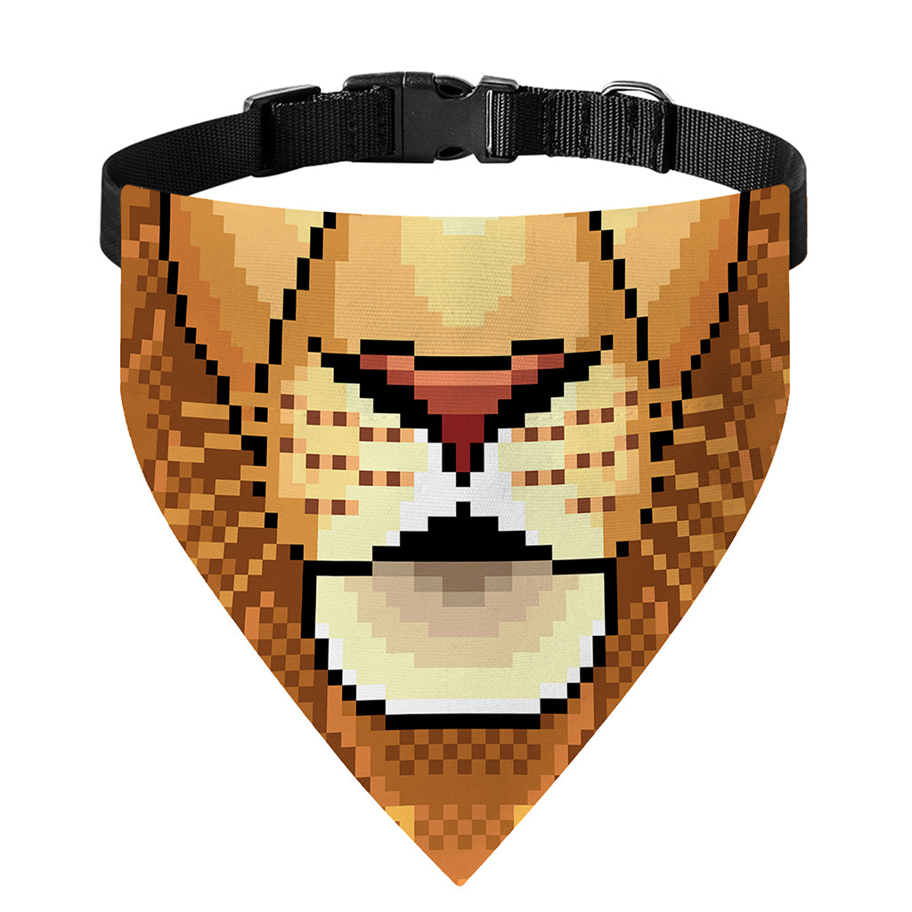 Leo Pixel Print Over The Collar Dog Bandana