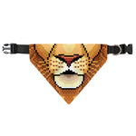 Leo Pixel Print Over The Collar Dog Bandana