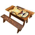 Leo Pixel Print Picnic Table Cover