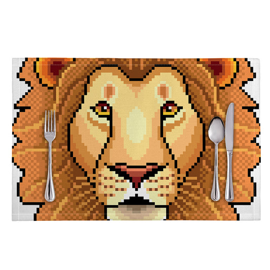 Leo Pixel Print Placemat