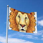 Leo Pixel Print Polyester Flag