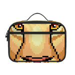 Leo Pixel Print Portable Lunch Bag