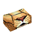 Leo Pixel Print Rectangle Tissue Box Cover