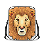 Leo Pixel Print Rectangular Crossbody Bag