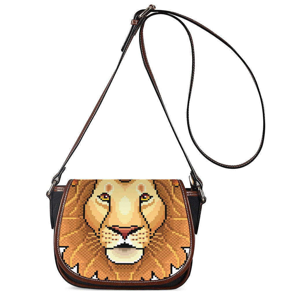 Leo Pixel Print Saddle Bag