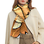 Leo Pixel Print Scarf