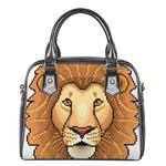 Leo Pixel Print Shoulder Handbag