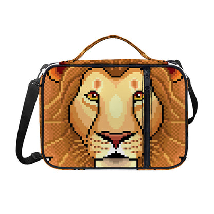 Leo Pixel Print Shoulder Strap Bible Bag