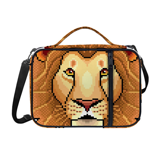 Leo Pixel Print Shoulder Strap Bible Bag