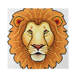 Leo Pixel Print Silk Bandana