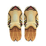 Leo Pixel Print Slippers