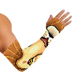 Leo Pixel Print Sun Protection Arm Sleeves