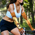 Leo Pixel Print Sun Protection Arm Sleeves