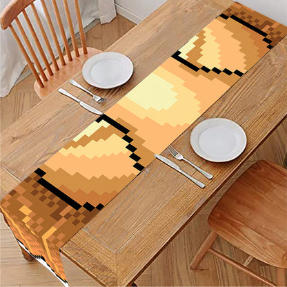 Leo Pixel Print Table Runner