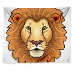 Leo Pixel Print Tapestry