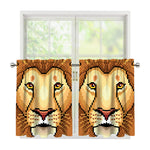 Leo Pixel Print Tier Curtains