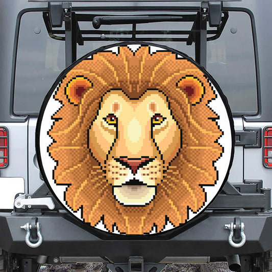 Leo Pixel Print Tire Cover