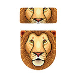 Leo Pixel Print Toilet Lid And Tank Cover Set