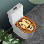 Leo Pixel Print Toilet Lid Cover