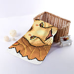 Leo Pixel Print Towel