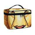 Leo Pixel Print Travel Makeup Bag