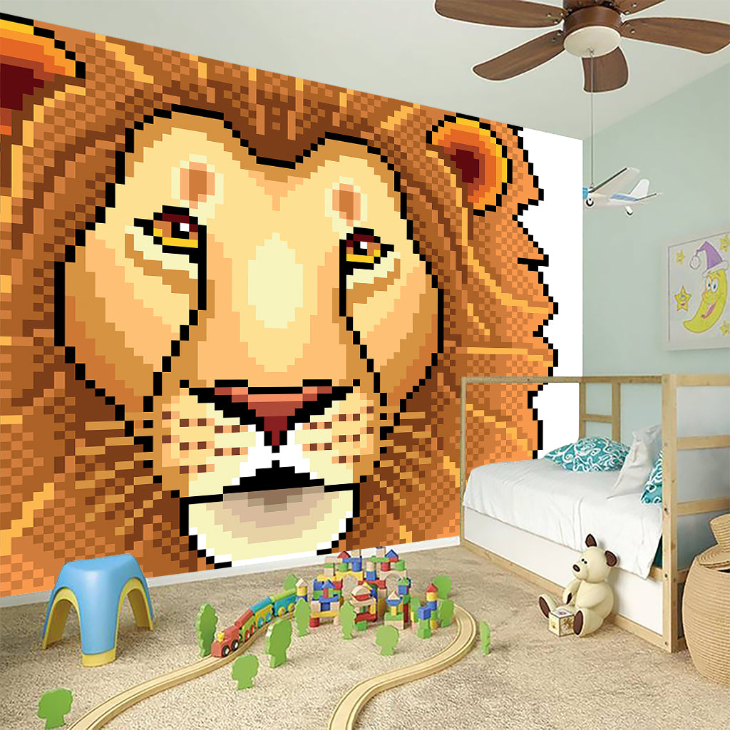 Leo Pixel Print Wall Sticker