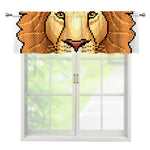 Leo Pixel Print Window Valance