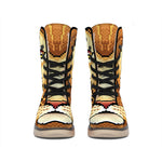 Leo Pixel Print Winter Boots
