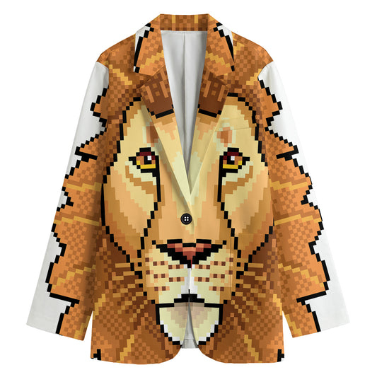Leo Pixel Print Women's Blazer
