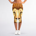 Leo Pixel Print Women's Capri Leggings