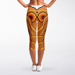 Leo Pixel Print Women's Capri Leggings