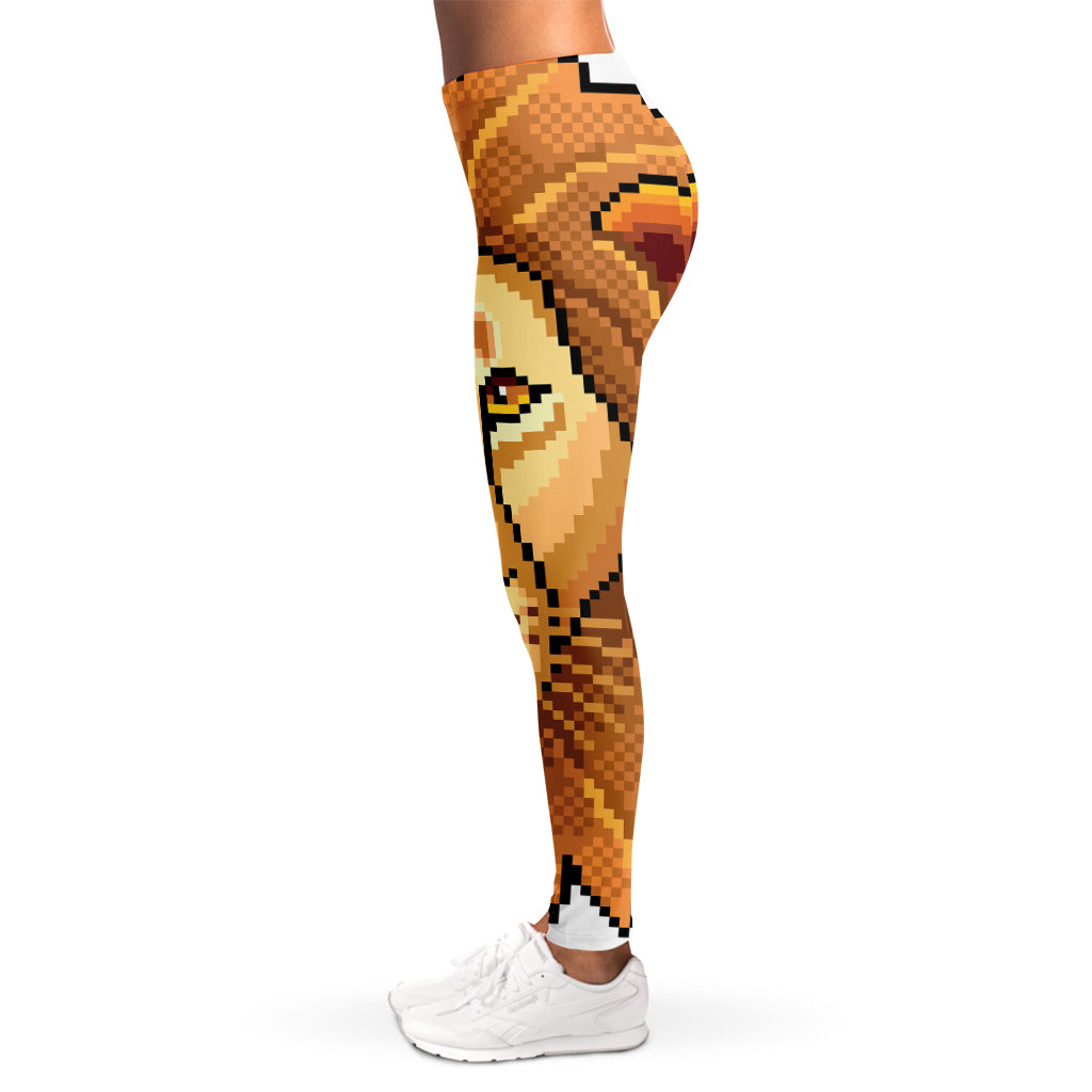 Leo Pixel Print Women's Leggings