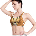 Leo Pixel Print Women's Sports Bra