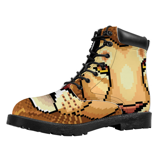 Leo Pixel Print Work Boots