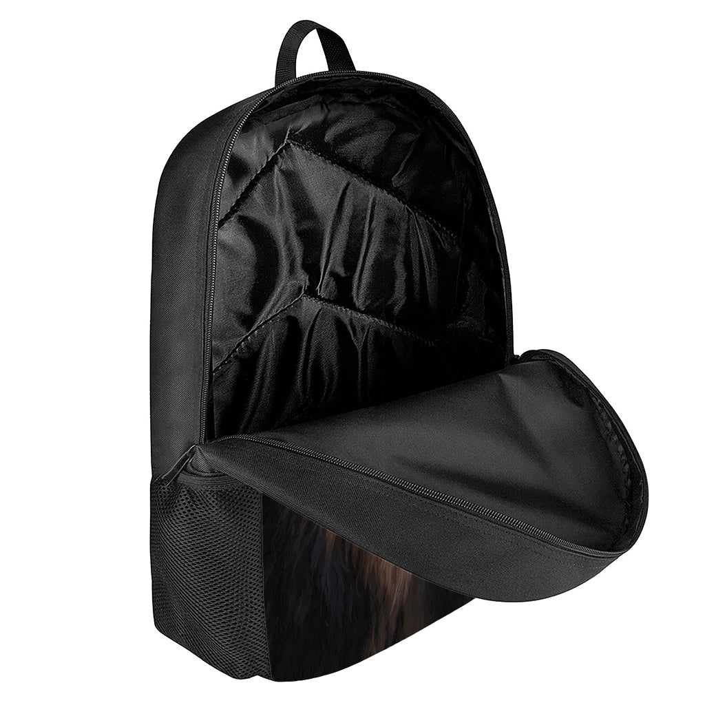 Leo Portrait Print 17 Inch Backpack