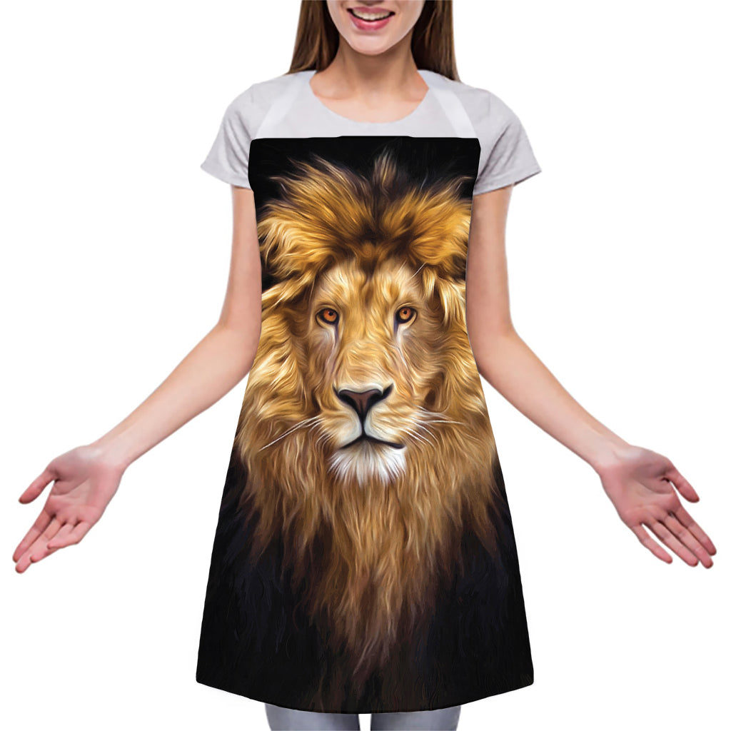 Leo Portrait Print Adjustable Apron