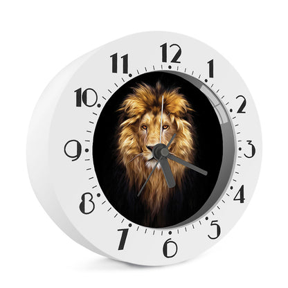 Leo Portrait Print Alarm Clock