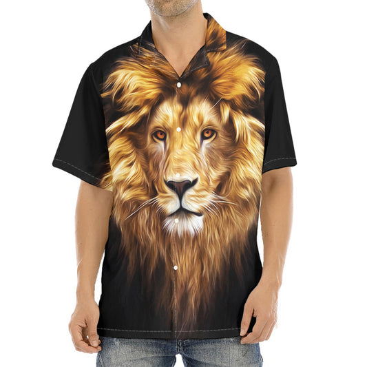 Leo Portrait Print Aloha Shirt