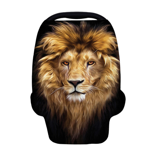 Leo Portrait Print Baby Seat Cover