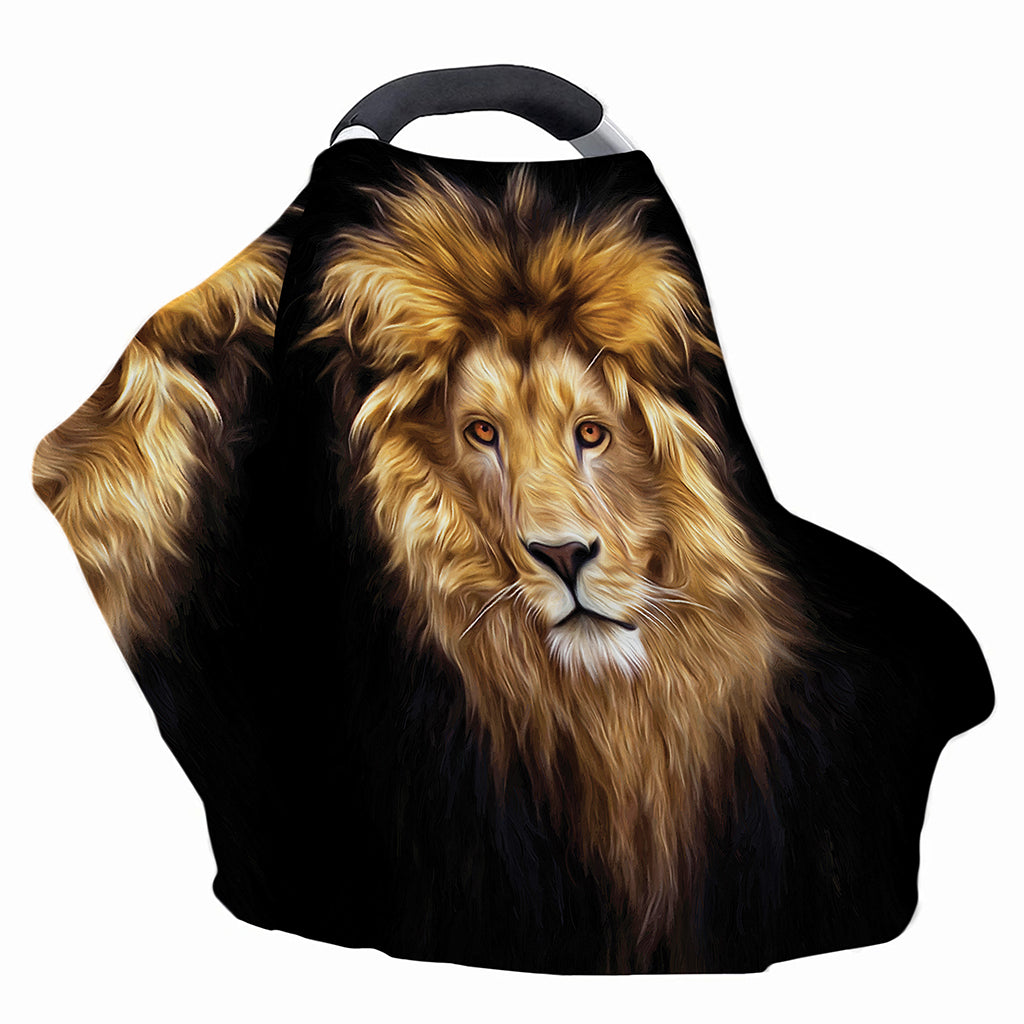 Leo Portrait Print Baby Seat Cover
