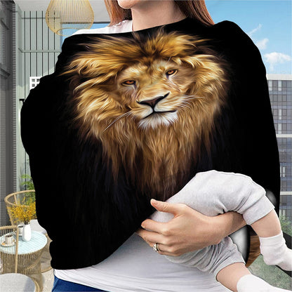 Leo Portrait Print Baby Seat Cover
