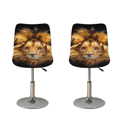 Leo Portrait Print Bar Stool Covers